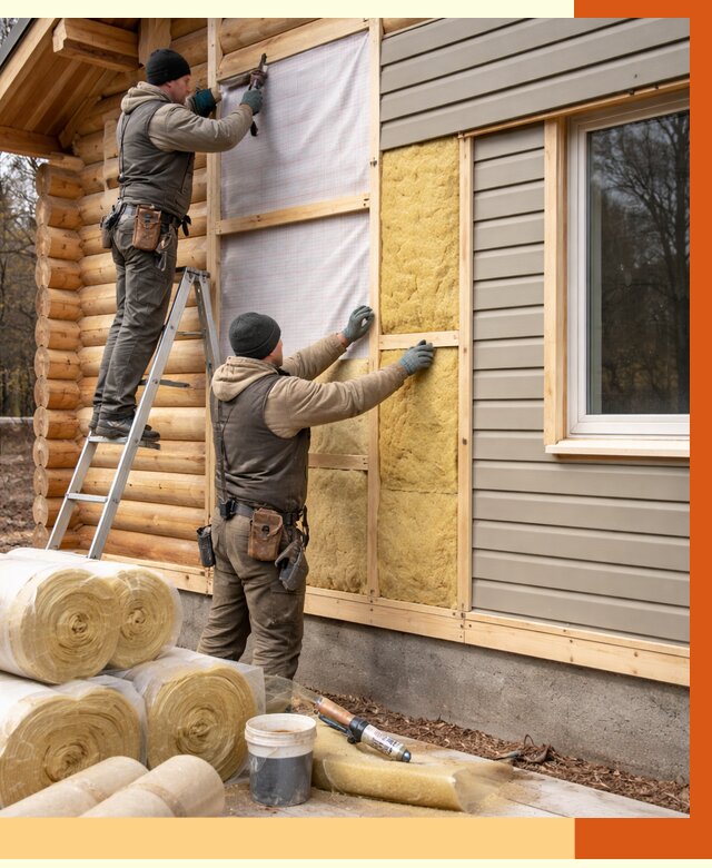 Утепление деревянного дома в Коломне от 6286 руб./м2 — заказать работы | ТепломастерКлм
