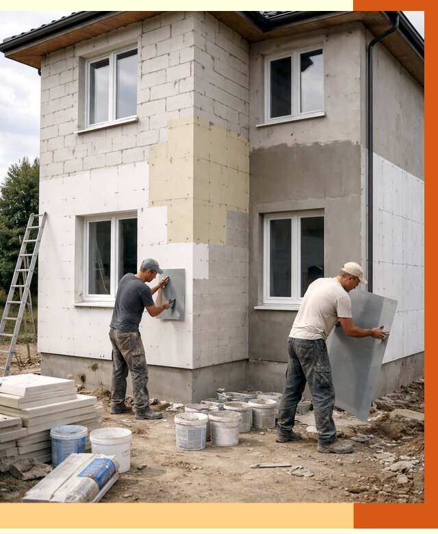 Утепление дома из газобетона в Коломне от 4258 руб./м² — заказать у ТепломастерКлм