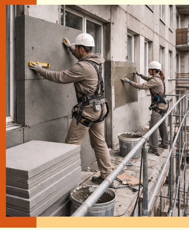 Утепление квартиры снаружи под ключ в Коломне