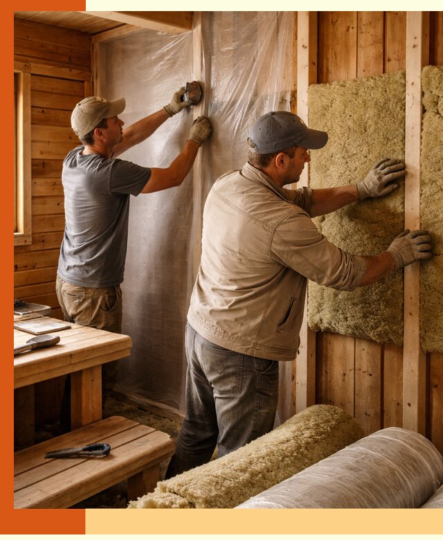 Утепление бани изнутри в Коломне качественно и недорого