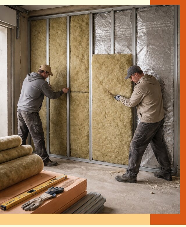 Утепление гаража изнутри в Коломне от 7604 руб/м2 — работы и цена | ТепломастерКлм