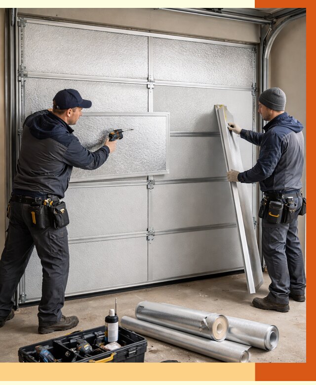 Утепление гаражных ворот в Коломне от 7959 руб/м2 — надежно и быстро | ТепломастерКлм