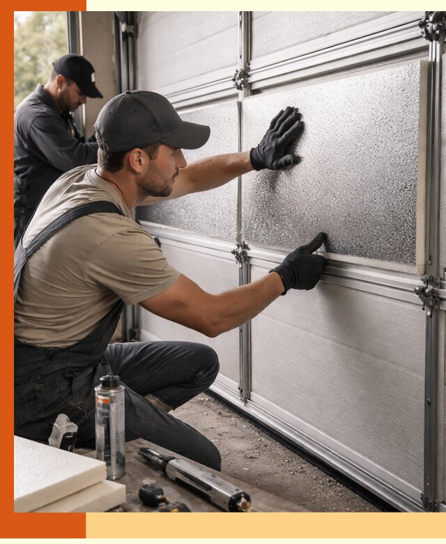 Утепление гаражных ворот в Коломне качественно и надежно