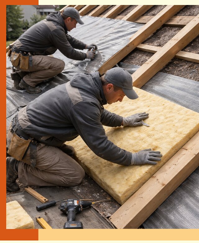 Профессиональное утепление крыши в Коломне качественно и надежно