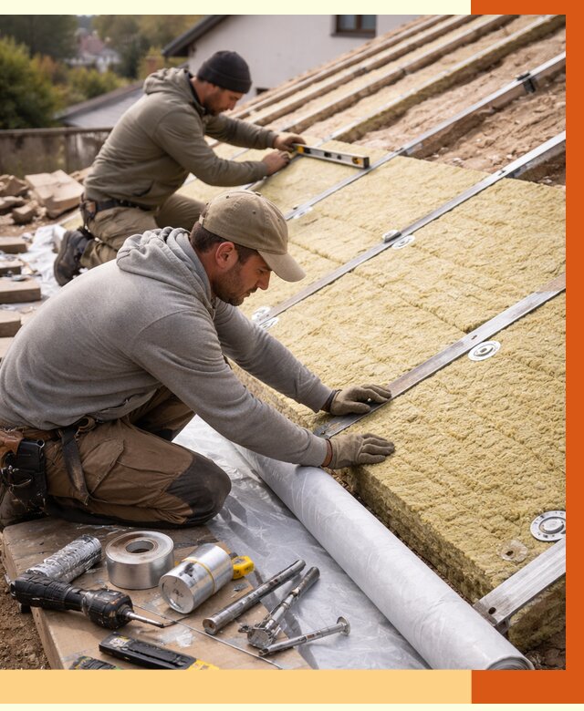 Утепление крыши снаружи в Коломне под ключ от 1217 руб./м2 | ТепломастерКлм