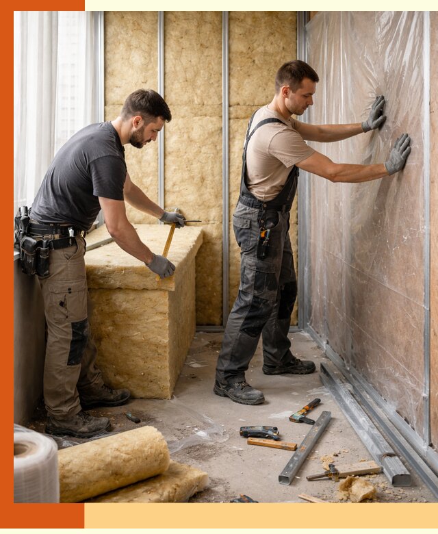 Профессиональное утепление лоджии в Коломне эффективно и надежно