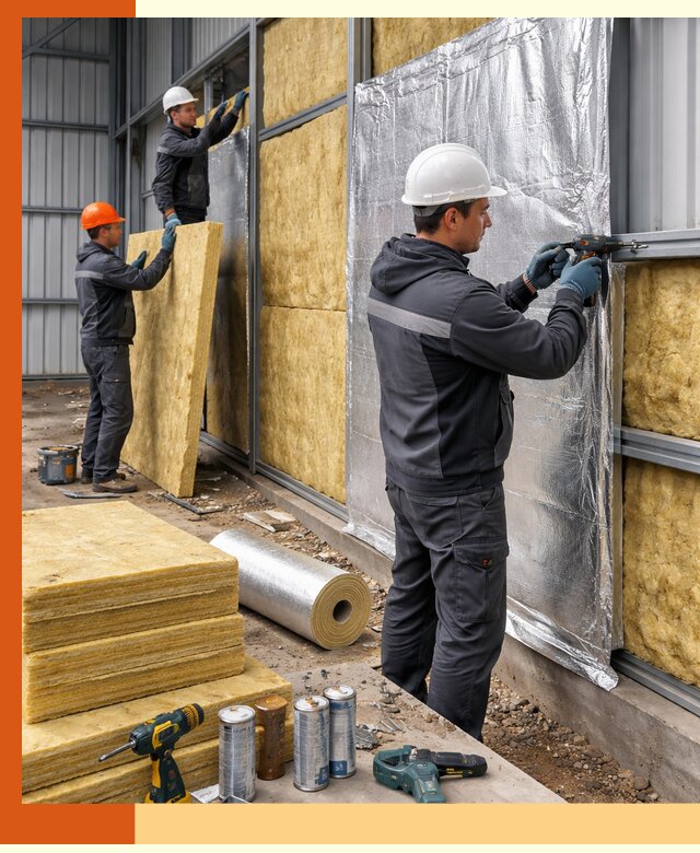 Утепление металлического ангара профессионально в Коломне