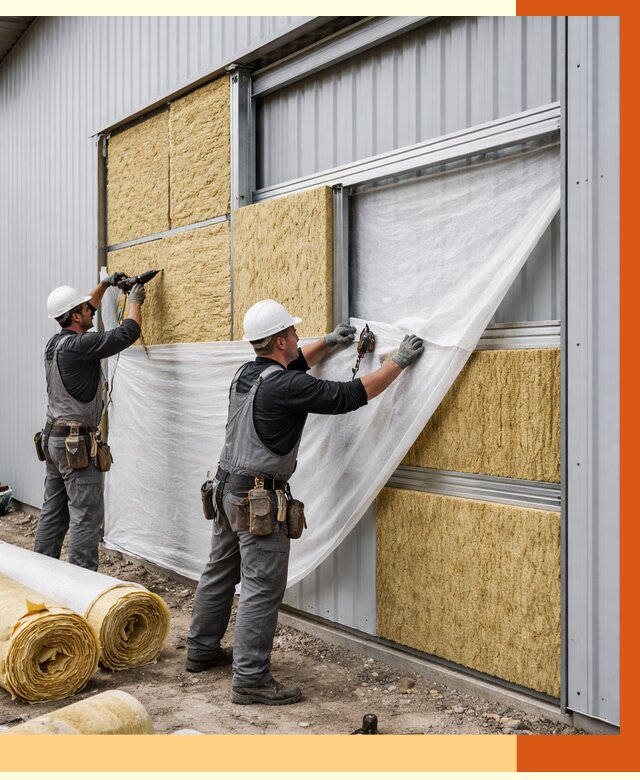 Утепление металлического склада в Коломне от 4563 руб/м2 — комплексное утепление под ключ | ТепломастерКлм