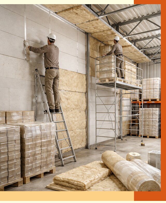 Утепление склада готовой продукции в Коломне от 1977 руб./м2 — комплексно | ТепломастерКлм