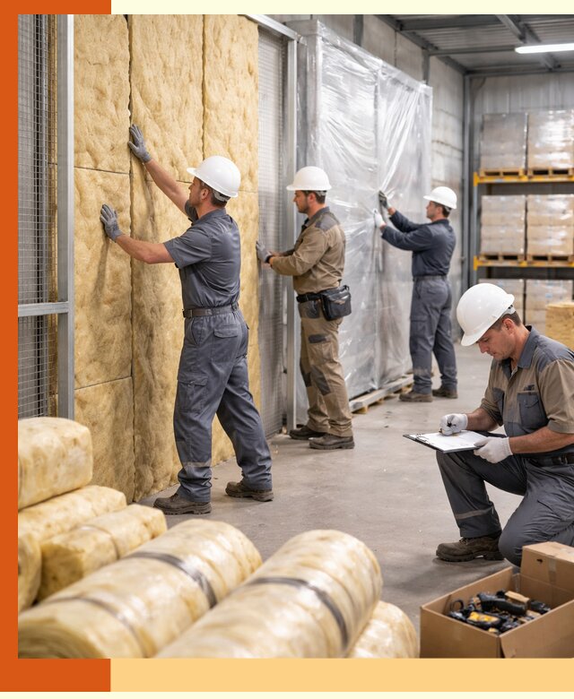 Утепление склада готовой продукции в Коломне качественно и быстро