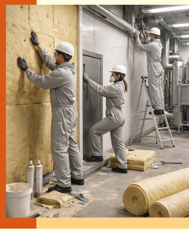 Утепление пищевого цеха под ключ в Коломне