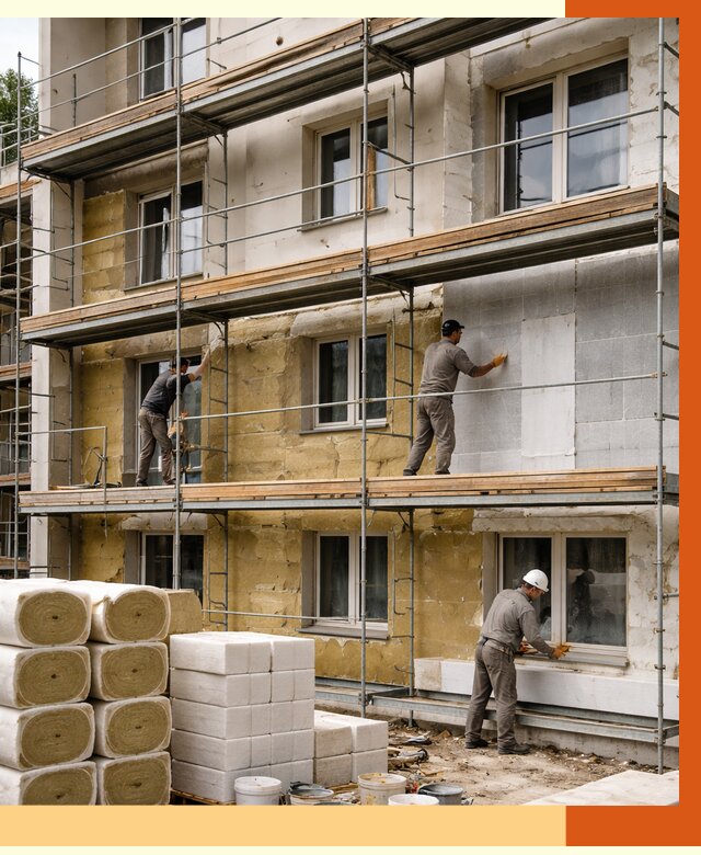 Утепление гостиницы в Коломне от 7300 руб./м2 — комплексно, ППУ, под ключ | ТепломастерКлм