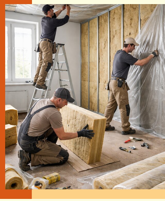 Утепление офисных помещений под ключ в Коломне