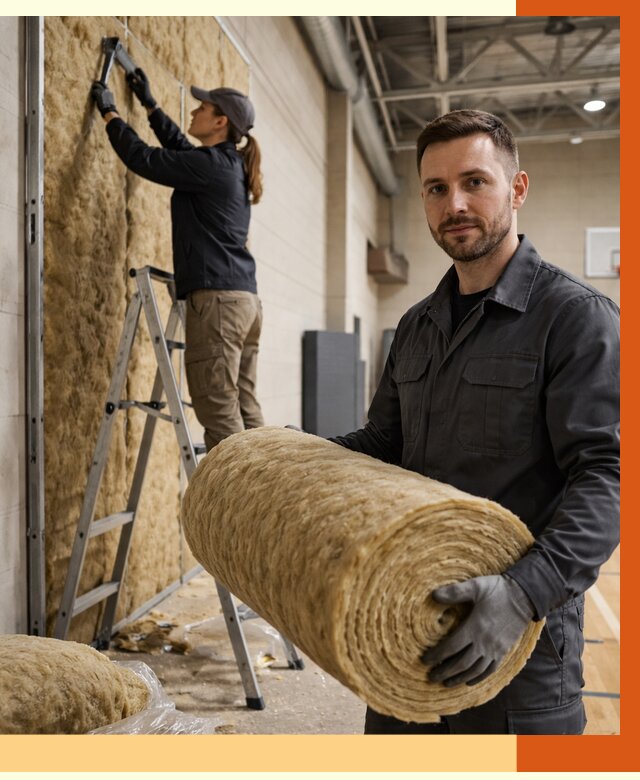 Утепление спортзала в Коломне от 7604 руб/м2 — комплексное утепление под ключ | ТепломастерКлм