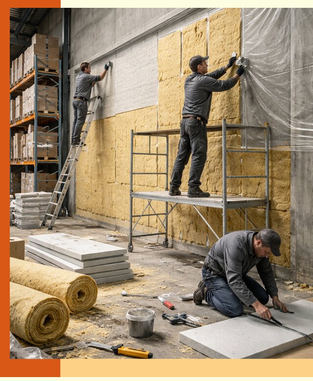 Утепление холодного склада под ключ в Коломне