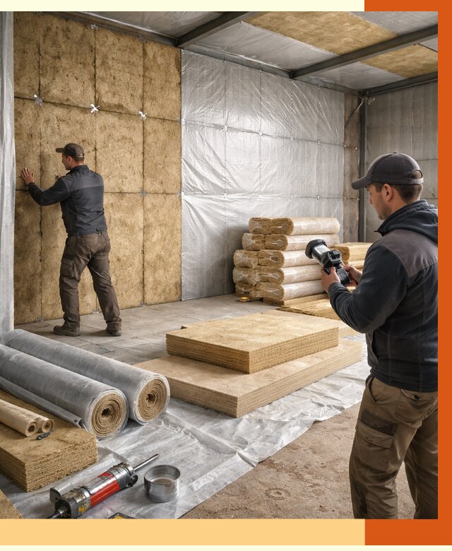 Утепление теплого склада в Коломне под ключ от 11660 руб/м² | ТепломастерКлм