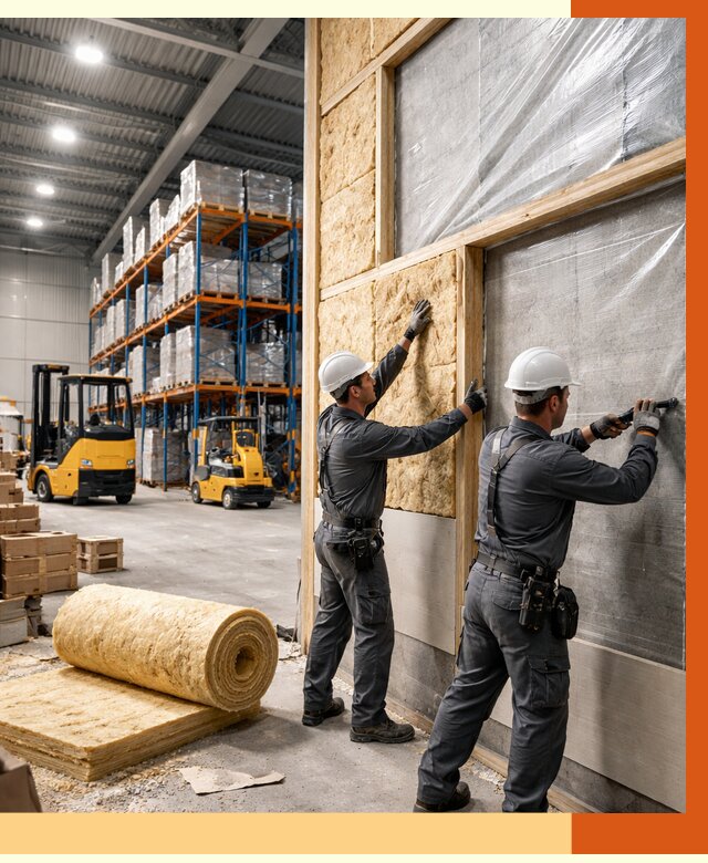 Утепление склада с техникой в Коломне от 4258 руб./м2 — комплексно под ключ | ТепломастерКлм