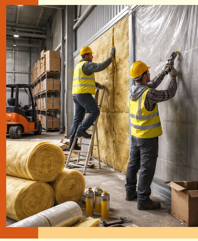 Утепление склада с техникой в Коломне под ключ