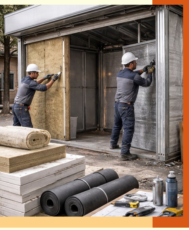 Утепление павильона шаурма в Коломне под ключ от 1217 руб. за м² | ТепломастерКлм