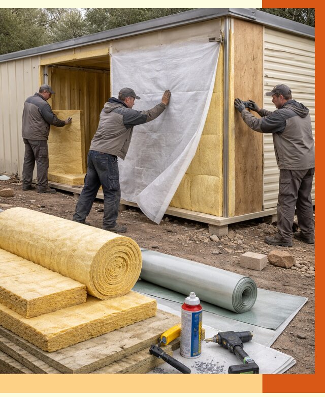 Утепление строительной бытовки в Коломне от 12674 руб. под ключ | ТепломастерКлм