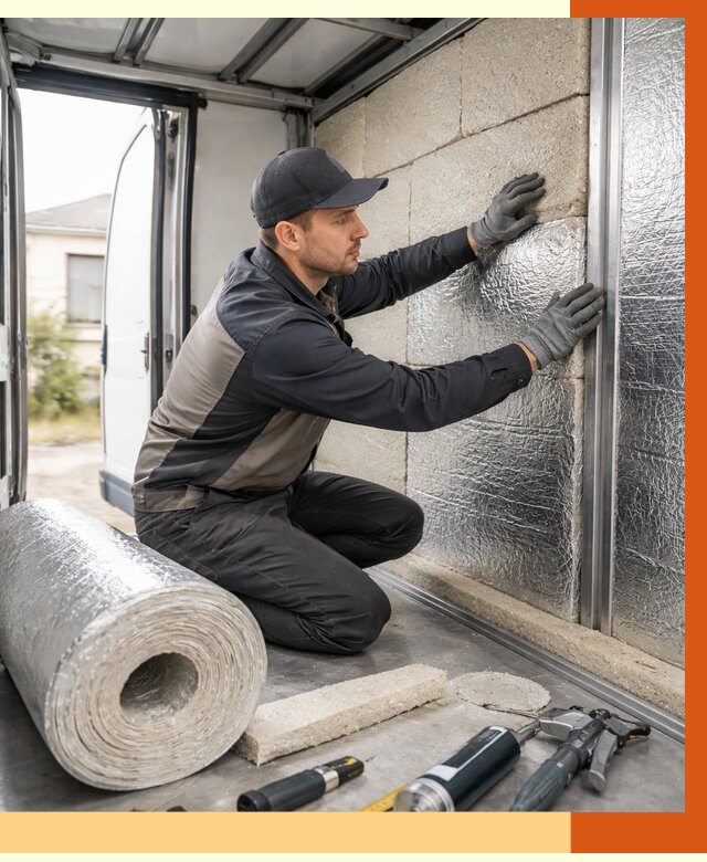 Утепление фургона рефрижератора в Коломне от 12674 руб./м² под ключ | ТепломастерКлм