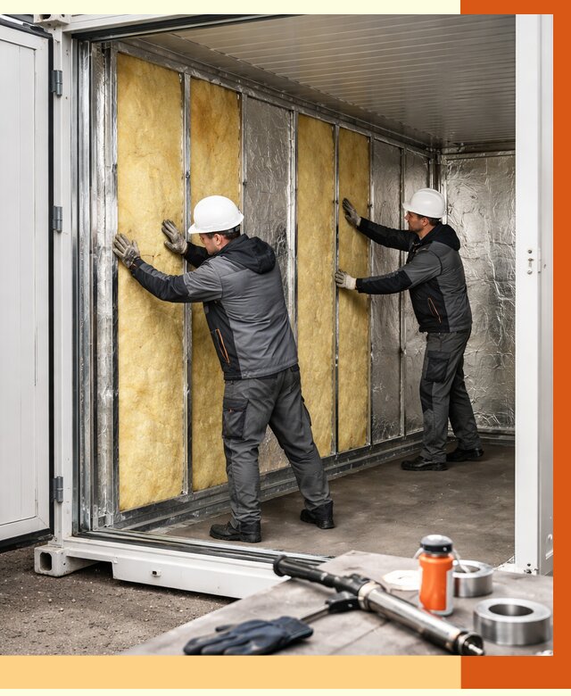 Утепление рефрижераторного контейнера в Коломне от 45626 руб./м² | ТепломастерКлм