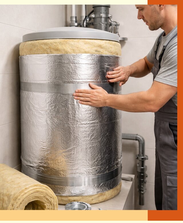 Утепление бойлера в Коломне от 4563 руб. под ключ | Утепление ППУ | ТепломастерКлм