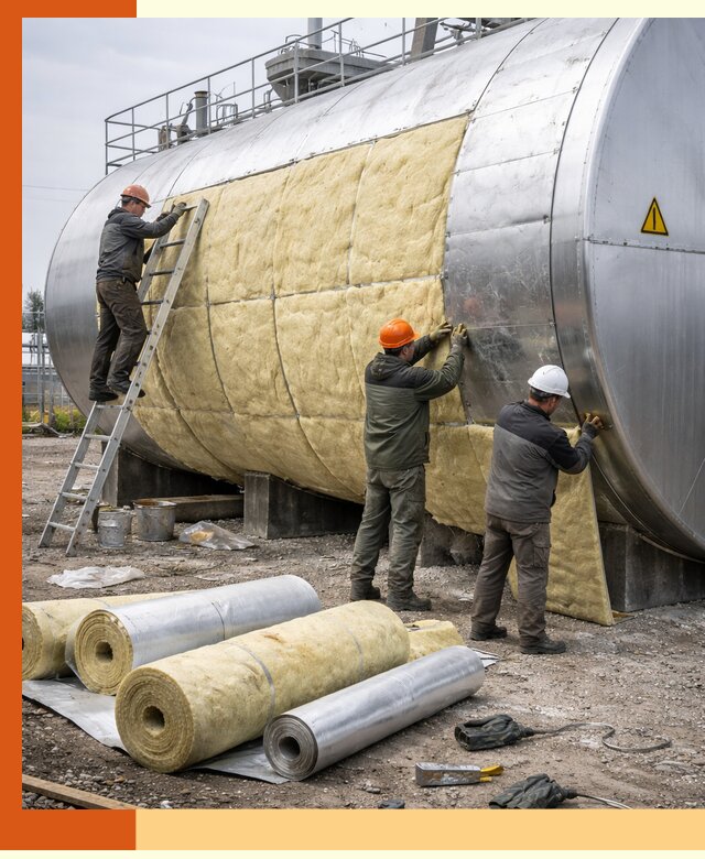 Утепление резервуаров с топливом в Коломне надежно и экономично