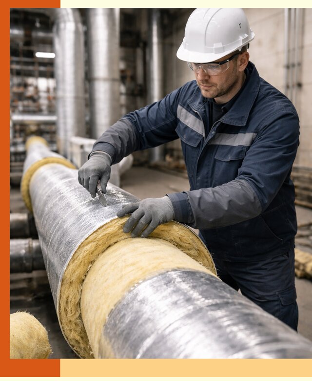 Утепление технологического оборудования и заводских установок в Коломне