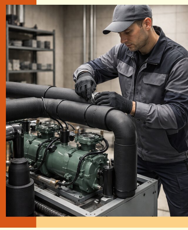 Утепление холодильного агрегата и теплоизоляция в Коломне