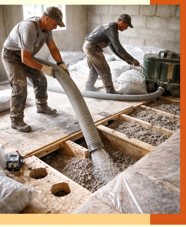 Заполнение пустот перекрытий в Коломне от 4563 руб. под ключ | ТепломастерКлм