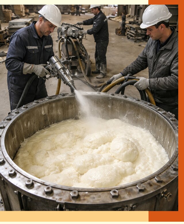 Заливка ППУ в емкости в Коломне от 7351 руб. — утепление емкости под ключ | ТепломастерКлм