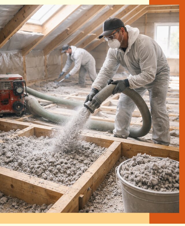 Утепление эковатой в Коломне от 2991 руб./м2 — монтаж и задувка | ТепломастерКлм