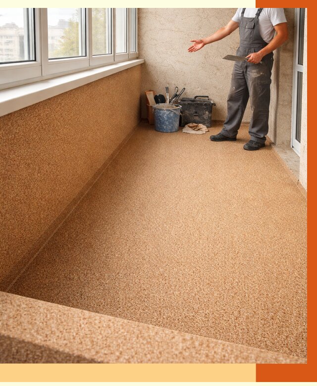 Утепление балкона жидкой пробкой в Коломне от 3701 руб/м² под ключ | ТепломастерКлм