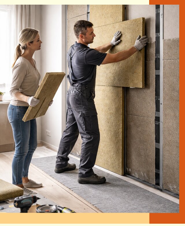 Профессиональная шумоизоляция квартиры в Коломне от 7604 руб. за м2 | ТепломастерКлм