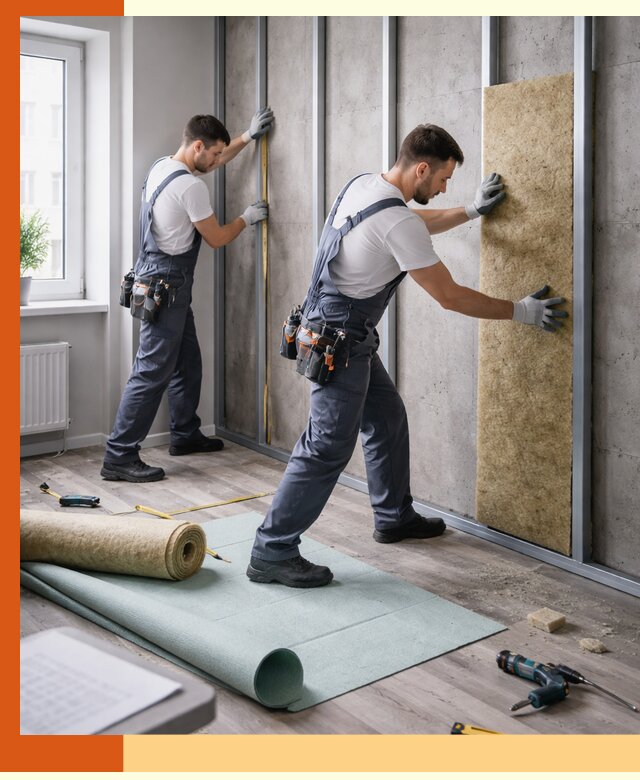 Шумоизоляция квартиры под ключ в Коломне — профессионально и гарантированно