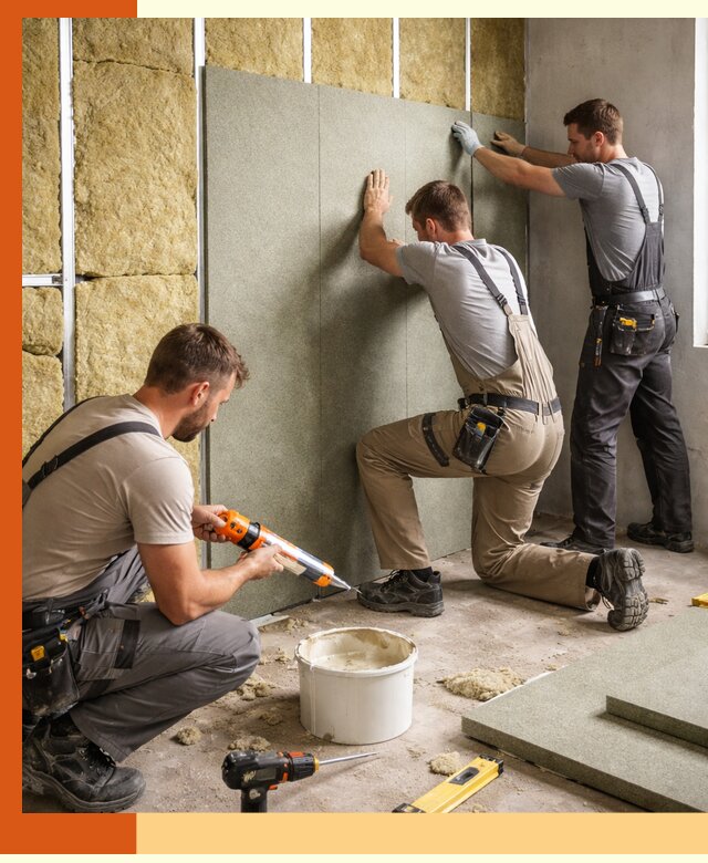 Профессиональная шумоизоляция стен в Коломне для квартир и домов