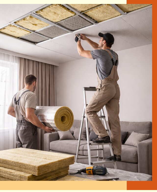 Шумоизоляция потолка в Коломне от 2281 руб. под ключ | Профессионально — ТепломастерКлм