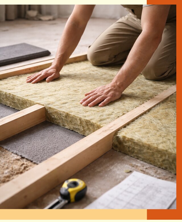 Шумоизоляция пола в Коломне от 1267 руб./м² — профессиональная звукоизоляция | ТепломастерКлм