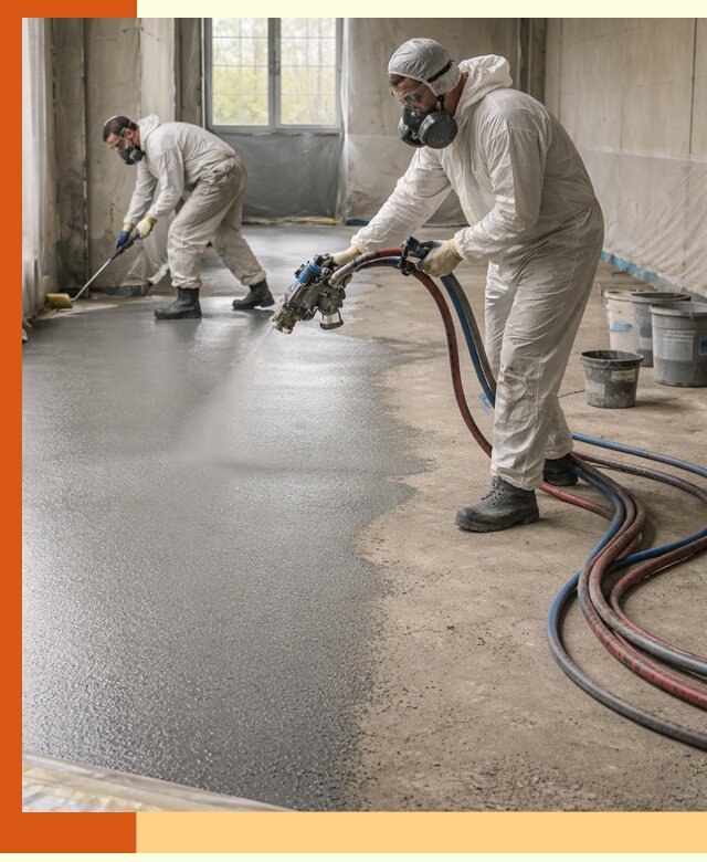 Гидроизоляция полимочевиной полов и конструкций в Коломне