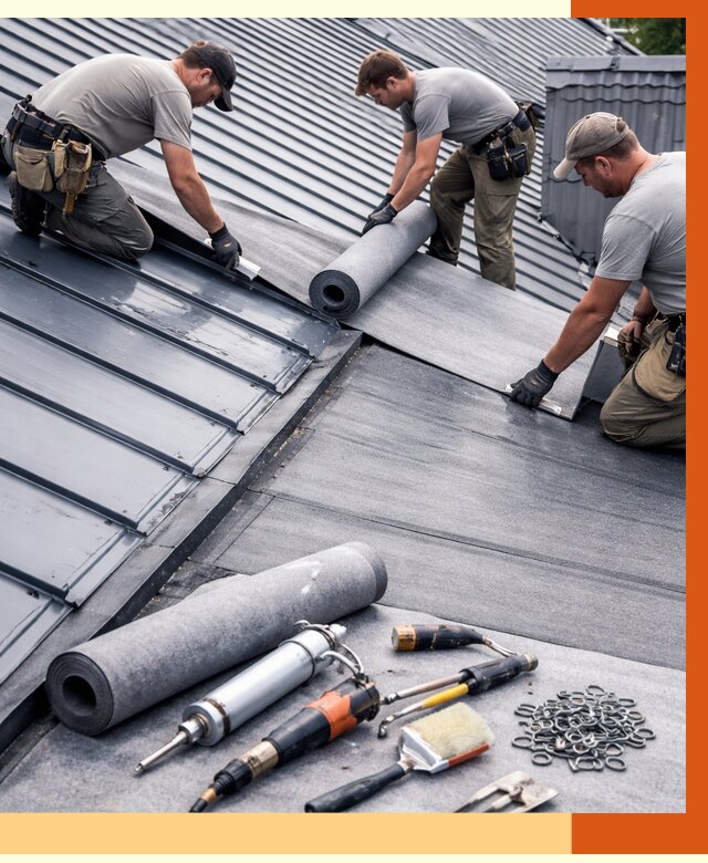 Гидроизоляция металлической кровли полимочевиной в Коломне от 8618 руб. | ТепломастерКлм