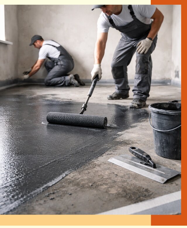 Профессиональная гидроизоляция пола в Коломне от 8618 руб. под ключ | ТепломастерКлм