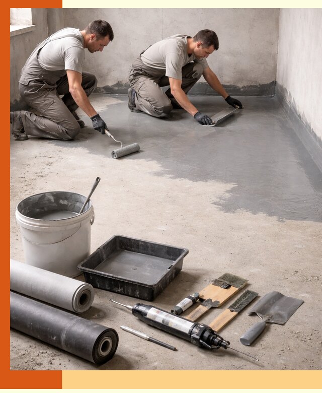 Гидроизоляция пола в Коломне — надежная защита от влаги и протечек