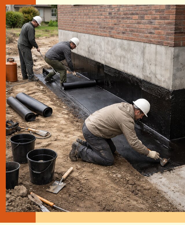 Гидроизоляция фундамента в Коломне: надежная защита строений