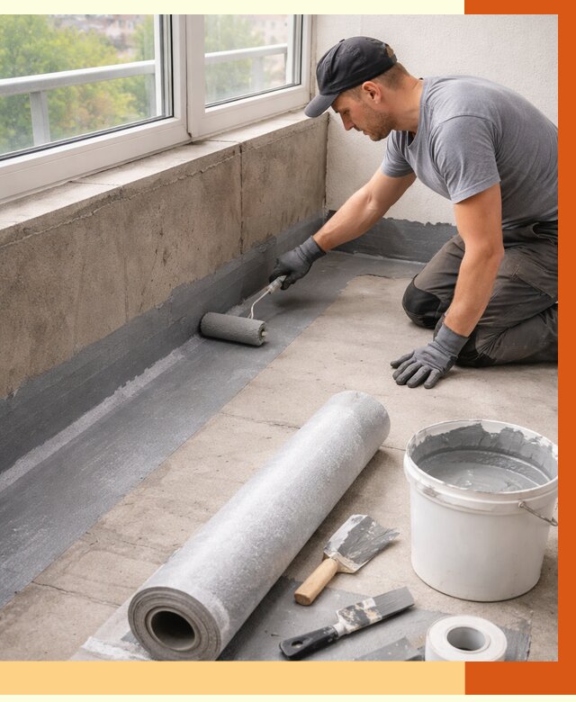 Профессиональная гидроизоляция балкона в Коломне от 4258 руб. | ТепломастерКлм