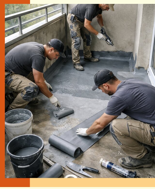 Гидроизоляция балкона в Коломне: надежная защита от протечек