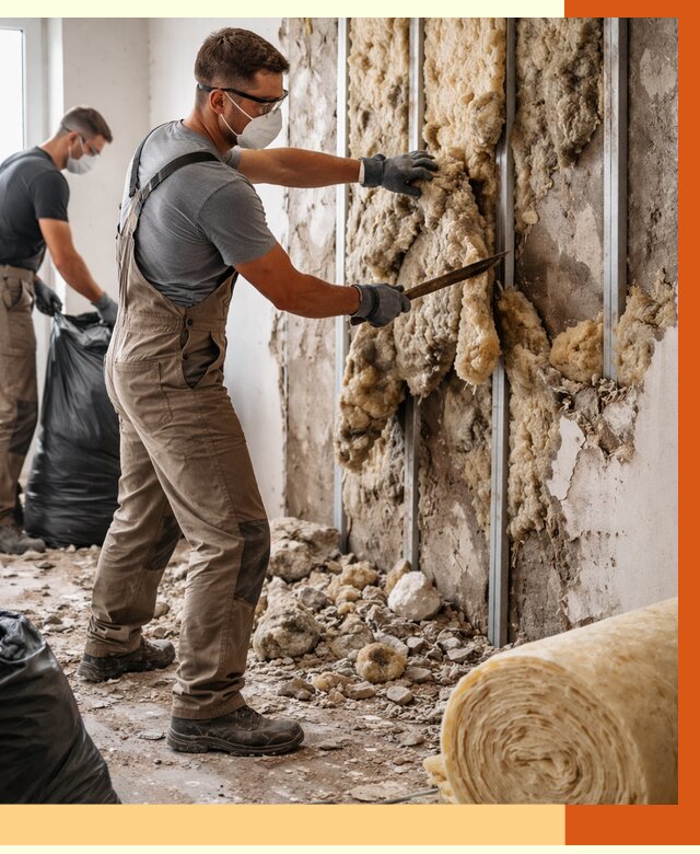 Демонтаж старого утеплителя в Коломне от 3549 руб. — работы под ключ | ТепломастерКлм