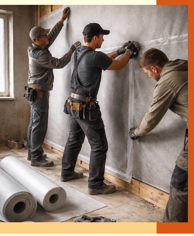 Монтаж ветроизоляции в Коломне от 4563 руб./м2 — профессионально | ТепломастерКлм